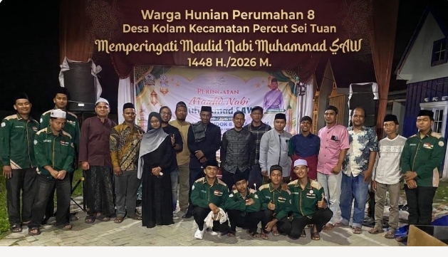 Warga Pondok 8 Perkuat Silaturahmi Lewat Peringatan Maulid Nabi