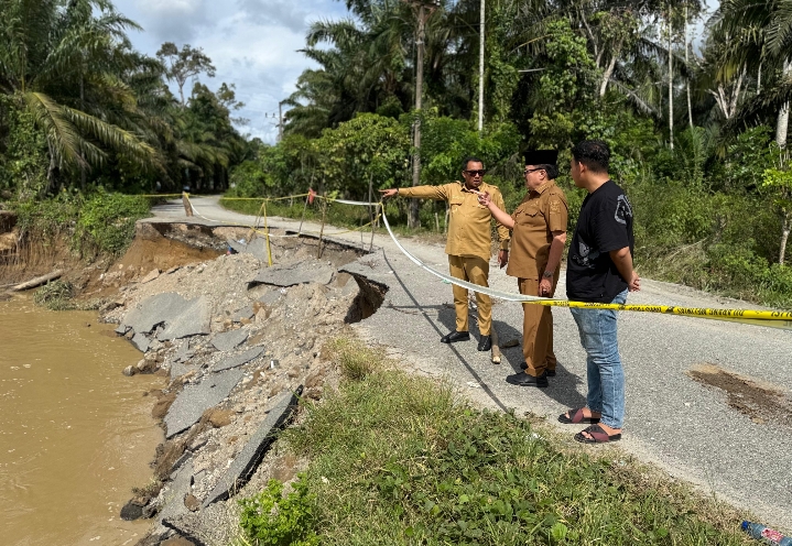 Erosi Krueng Lamie, Bupati Nagan Raya Perintahkan Penanganan Darurat